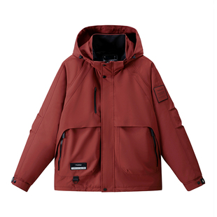 350斤特大码秋冬夹克加绒外套男款冲锋衣防水防风户外冲锋衣胖子