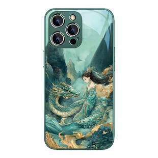 适用古风青蛇iphone14手机壳15plus新款苹果16pro国风13promax蛇年pro高级感max女款苹果12mini新年11pro玻璃