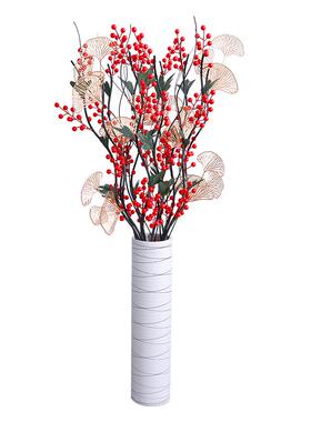 干花客厅满天星花+瓶免打理的花