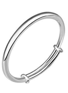 高亮手镯9999足银推拉款