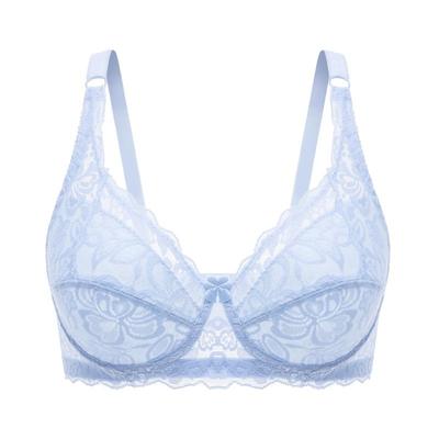 文胸无钢圈性感聚拢内衣女蕾丝