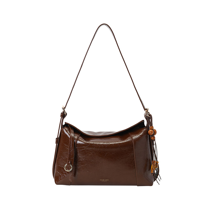 南风Chio2nd 邂逅枫杉托特包包女士春夏油蜡皮质感通勤单肩斜挎包