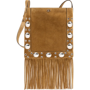 [礼物]华伦天奴VALENTINO男士NELLCOTE流苏手袋单肩斜挎包