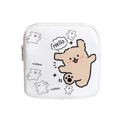 可爱小狗卡通姨妈巾收纳包大容量学生便携女生月事包包卫生巾小袋