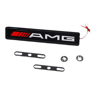AMG奔驰E级E300L中网发光车标灯汽车前中网LED夜光装饰标改装配件