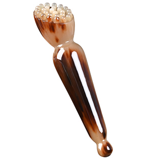 牛角莲蓬小莲蓬头拨筋棒面部眼部按摩棒拨筋刮痧神器疏通经络点穴