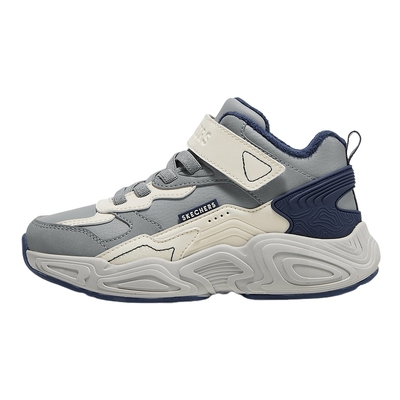 斯凯奇山川绒绒靴秋冬男童鞋舒适保暖防滑雪地靴 405321L/NTGY