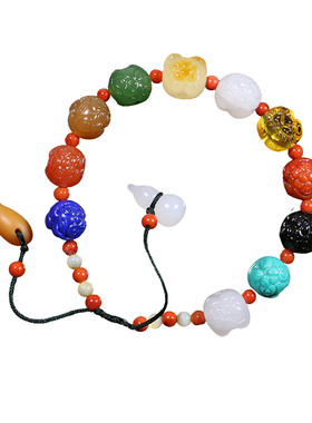 新疆和田玉籽料蜜蜡手链