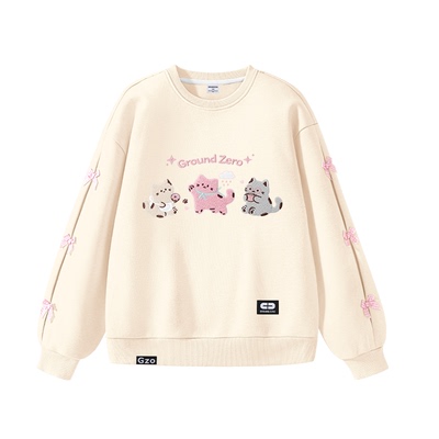 itGROUNDZERO女童蝴蝶结卫衣
