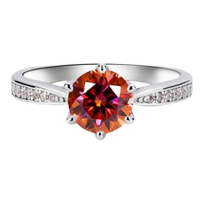 右手等待女S925银欧美莫桑石戒指