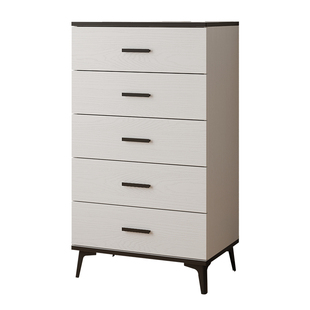 实木五斗柜简约现代卧室抽屉柜客厅靠墙收纳柜轻奢家用多功能斗柜