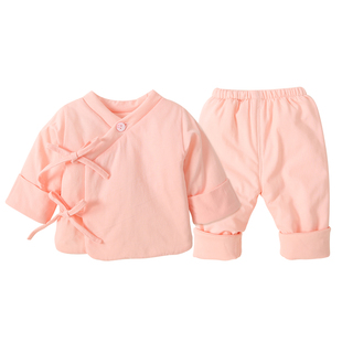 新生婴儿衣服宝宝外套秋冬夹棉衣分体套装薄棉52码棉服小棉袄初生