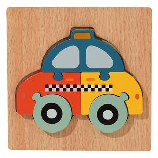 低龄婴幼儿童卡通动物3d立体拼图拼板宝宝配对益智玩具专注力积木