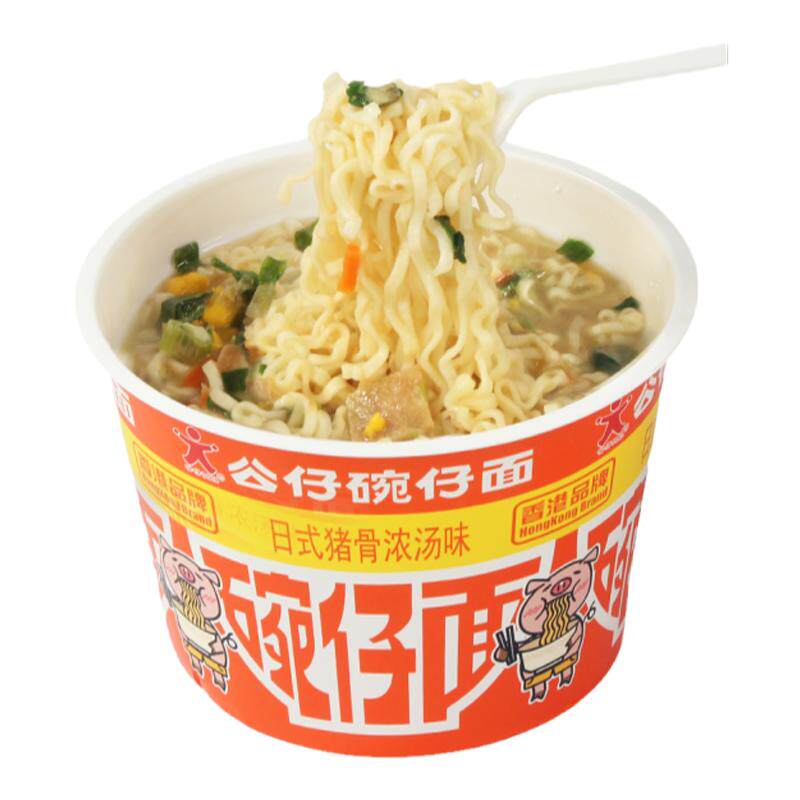 大碗仔面海鲜猪骨八种口味公仔面