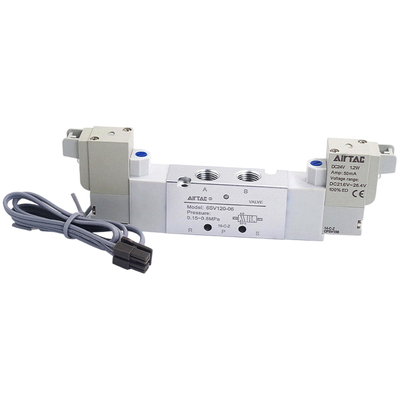 亚德客DC24V二位五通电磁阀