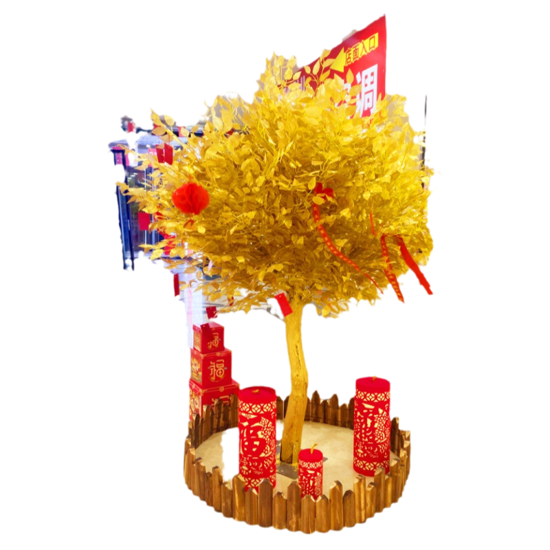 仿真金色许愿树发财树新年红包树