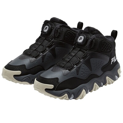 FILA KIDS斐乐童鞋儿童棉鞋冬季款男女大童旋钮加绒保暖运动鞋