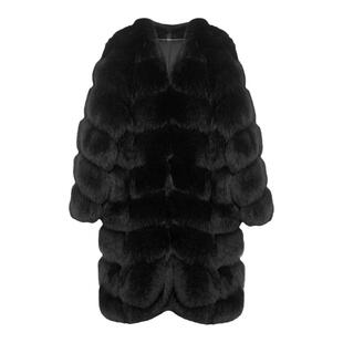 茉萱「公爵夫人」芬兰进口整皮皮草外套女狐狸毛长款皮毛一体名媛