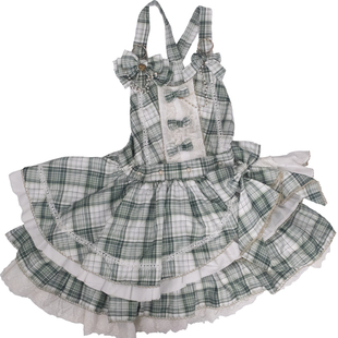 【现货】豹了个猫原创lolita~日常通勤可爱甜系抹茶冰打歌服