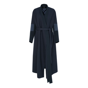 IDPAN女装长款大衣冬季新款时髦都市通勤松弛感直筒毛呢外套