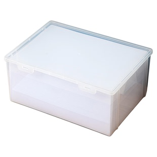 A4纸收纳盒办公室打印纸储物盒文件盒大容量合同办公桌面透明文件资料整理盒
