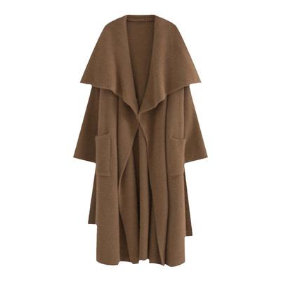 AZure仿貂绒针织大毛衣长袖外套