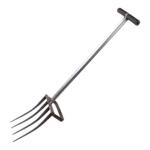 翻地松土神器户外挖地开荒锄头农用工具大全种菜人工深翻钢叉耙子