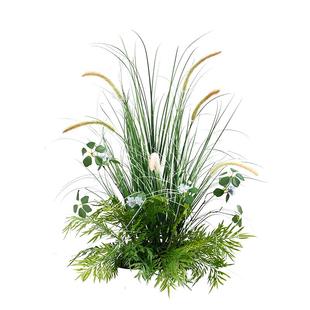 仿真植物猫尾巴草丛芦苇造景展厅婚庆陈列布置假绿植装饰餐厅橱窗