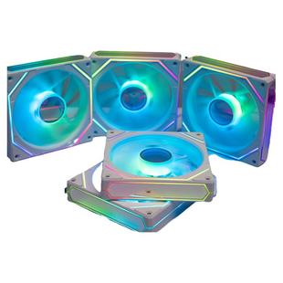 丛林豹棱镜6pro 机箱风扇12CM散热风扇神光同步5V3针ARGB幻彩PWM