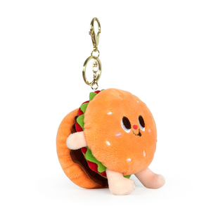 可爱薯条汉堡毛绒公仔书包背包挂件钥匙扣玩偶高级感情侣小挂饰品