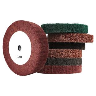 角磨机专用拉丝轮不锈钢板拉丝百洁布尼龙轮纤维轮打磨除锈抛光轮