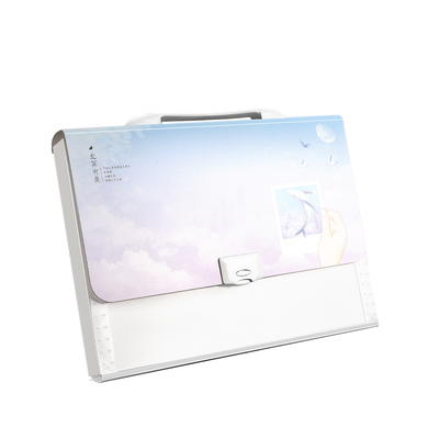 得力风琴包大容量手提