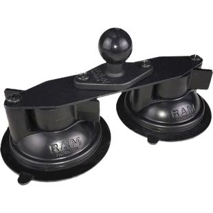 美国RAM 越野级双吸盘三吸盘组合 汽车平板手机相机支架 终身质保