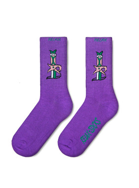 RELAXSOCKS 春夏款 “仙履奇缘”系列紫青宝剑 纯棉潮袜 男女均码