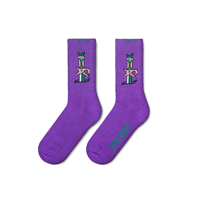 RELAXSOCKS 春夏款 “仙履奇缘”系列紫青宝剑 纯棉潮袜 男女均码