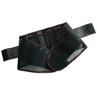 夏季全弹透气护腰带大网兜可放药包腰围男女运动防护钢板支撑腰托