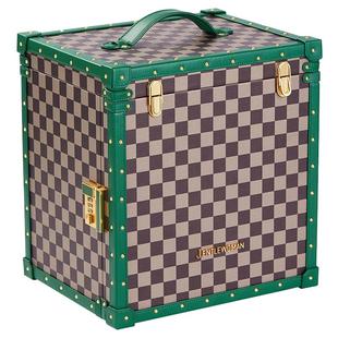 晶小姐轻奢高档加大号首饰盒密码锁结婚送礼大容量珠宝首饰收纳箱