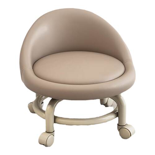 万向轮小凳子家用滑轮矮凳网红靠背小椅子客厅带轮板凳儿童学步凳