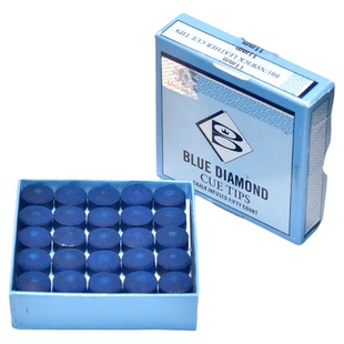 美国Brunswick宾士域蓝钻皮头黑八斯诺克台球杆头10 11mm进口皮头