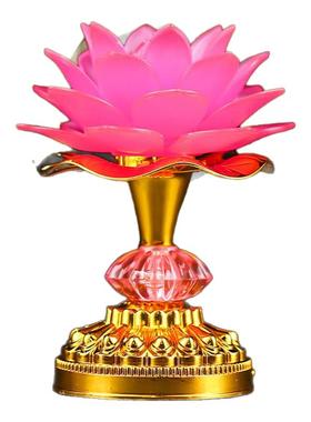 艺景丰新款七彩莲花灯佛具
