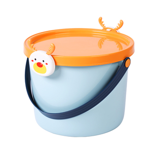 儿童玩具收纳桶宝宝可爱积木收纳盒整理箱手提卡通婴儿零食储物筐