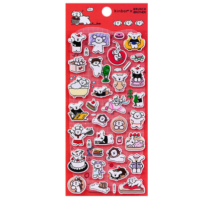 正版面包兄弟立体海绵泡泡贴画