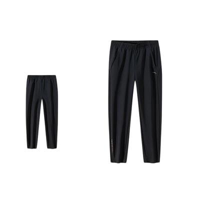 安踏女加绒直筒休闲跑步运动长裤