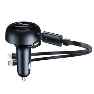 品胜车载充电器一拖二快充车充自带PD双线汽车点烟器适用苹果华为