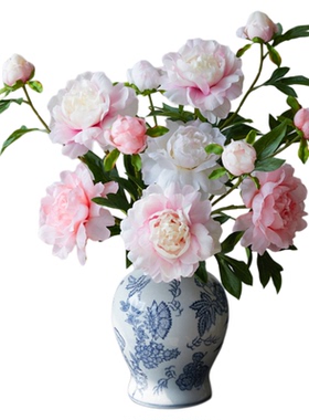 牡丹仿真花绢花室内假花装饰品