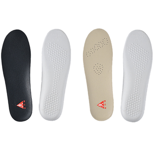 足力健牛皮乳胶鞋垫真皮加厚踩屎感女款软底舒适久站不累男士冬季