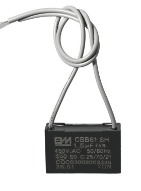 CBB61风扇吊扇油烟机电容1.2/1.5/2/2.5/3/4/4.5/5uf耐用型BM品牌