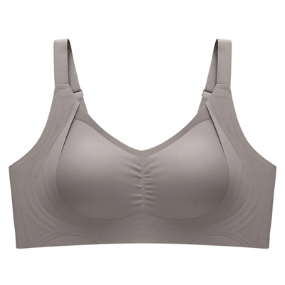 调整型内衣女大胸显小无钢圈收副乳防下垂无痕薄款美背大码文胸罩