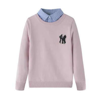 男童假两件毛衣2025新款