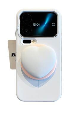 拓岚 新款细圈适用小米17promax手机壳豆紫色爱心撞色磁吸支架Mi17pro液态硅胶xiaomi15pro/15spro/14网红女